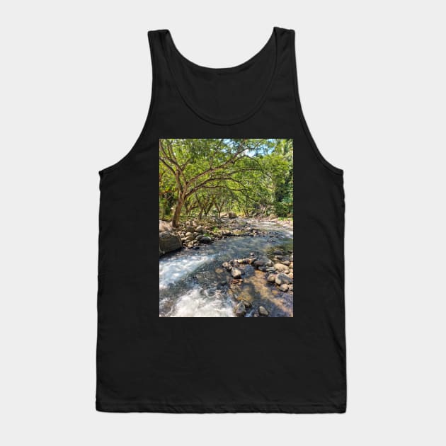 Mountain Stream, Jasaan, Misamis Oriental, Mindanao, Philippines Tank Top by Upbeat Traveler